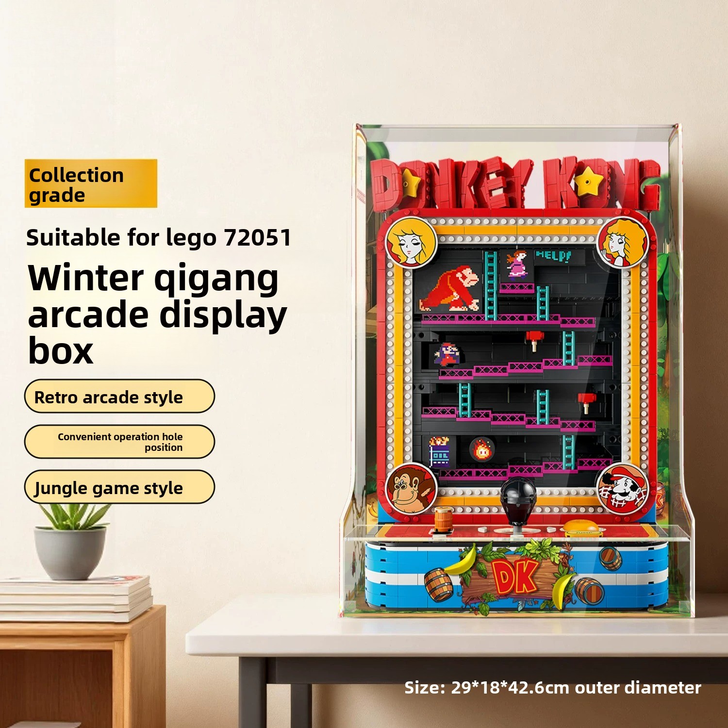 Arcade Vibes - Cocok untuk LEGO 72051 Kotak Penyimpanan